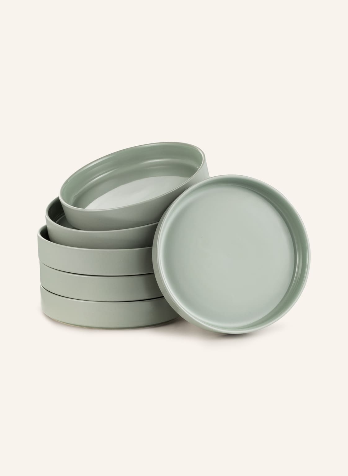 Image of Blomus 6er-Set Speiseteller Pilar grau