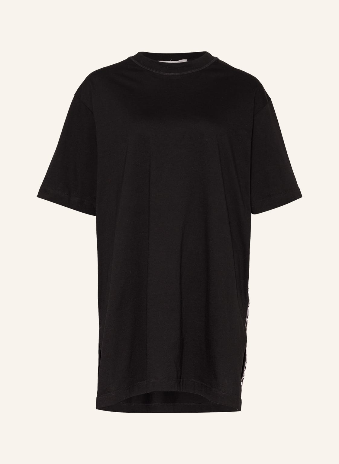 Image of Stella Mccartney Swimwear Strandkleid Mit Galonstreifen schwarz