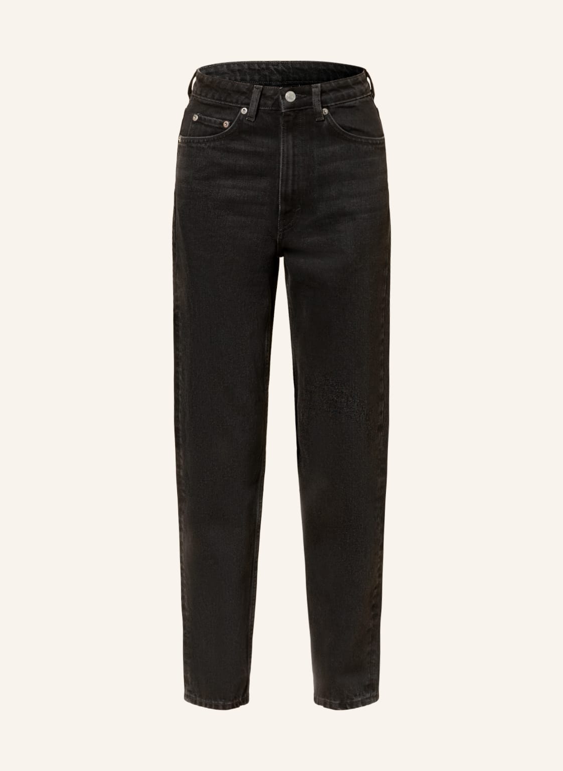 Image of Weekday Boyfriend Jeans Lash schwarz