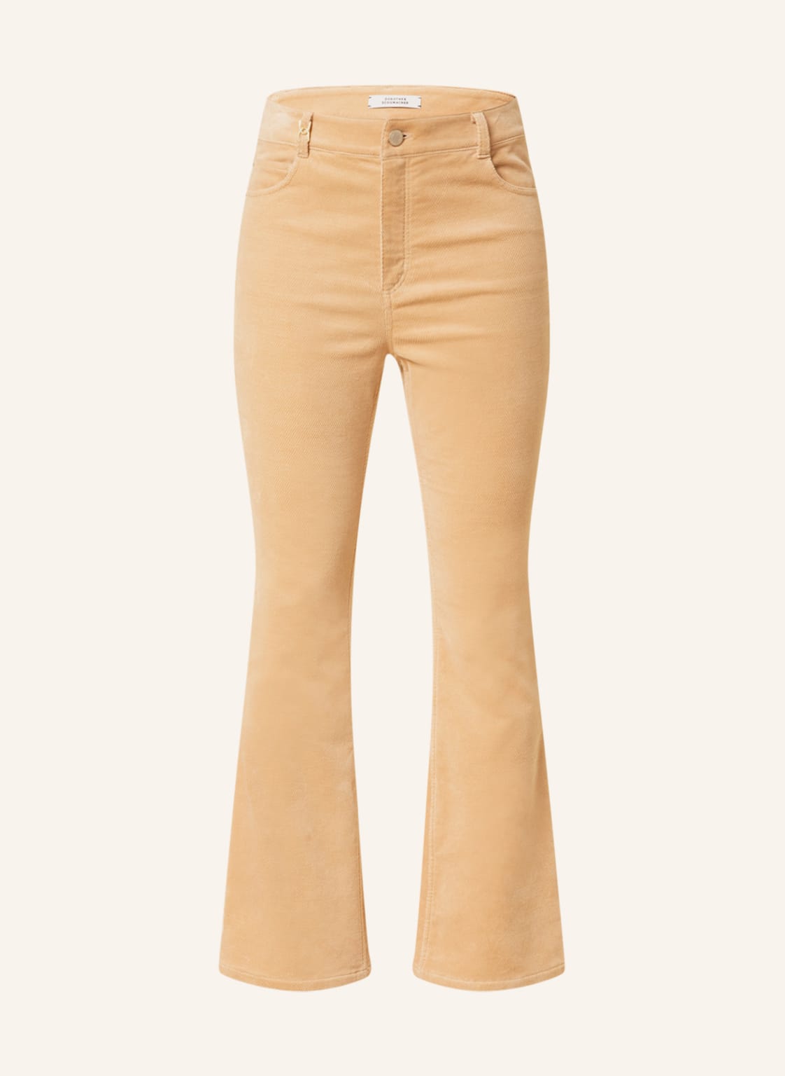Image of Dorothee Schumacher Bootcut-Hose Aus Samt beige