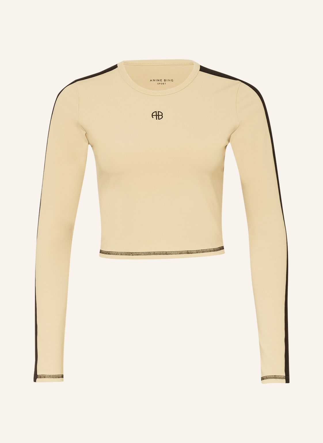 Image of Anine Bing Longsleeve Mit Galonstreifen beige