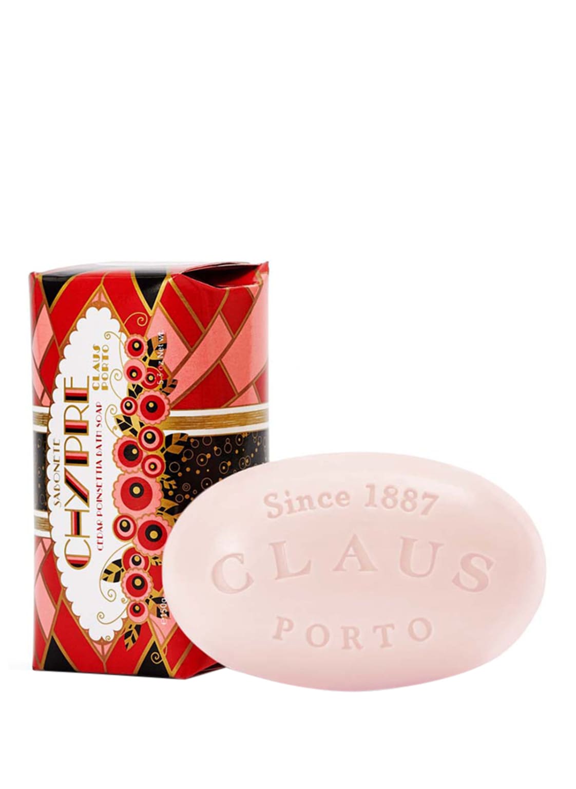 Image of Claus Porto Chypre Cedar Poinsettia Seife 150 g