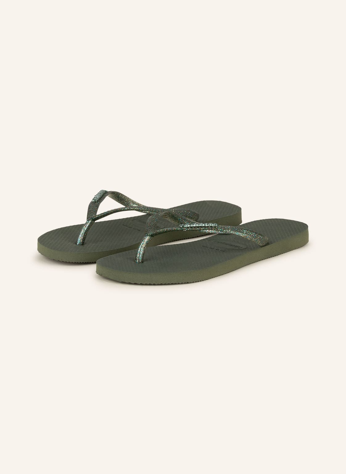 Image of Havaianas Zehentrenner Slim Logo gruen