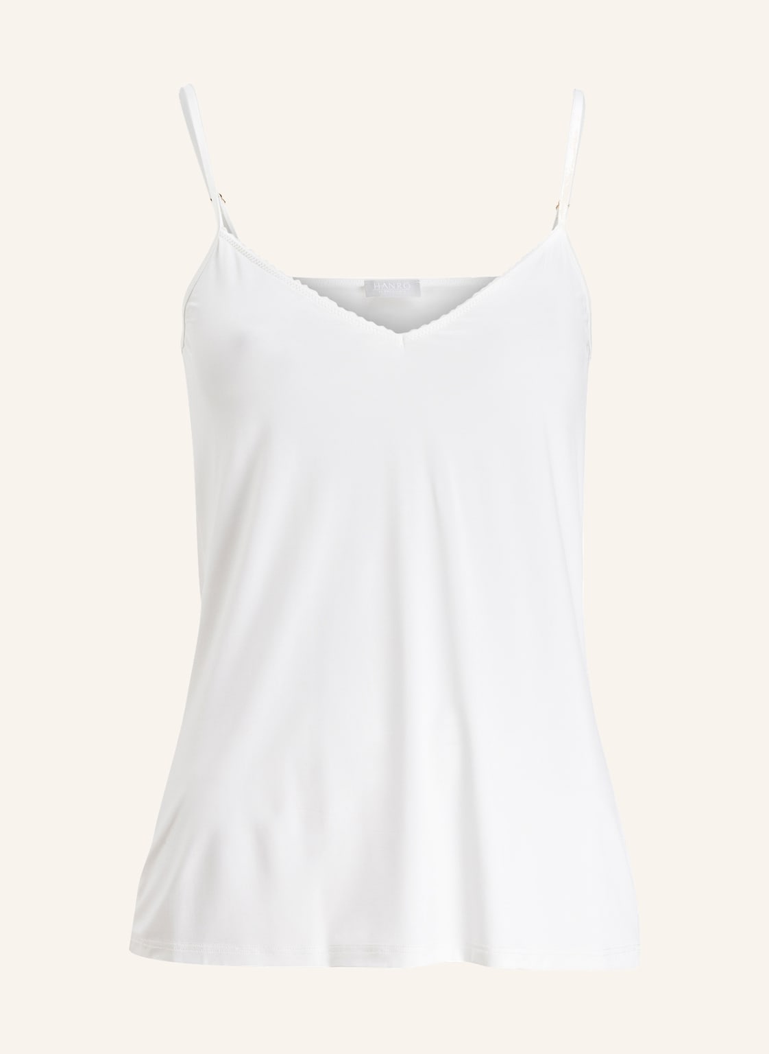 Image of Hanro Top Satin Deluxe Aus Satin weiss