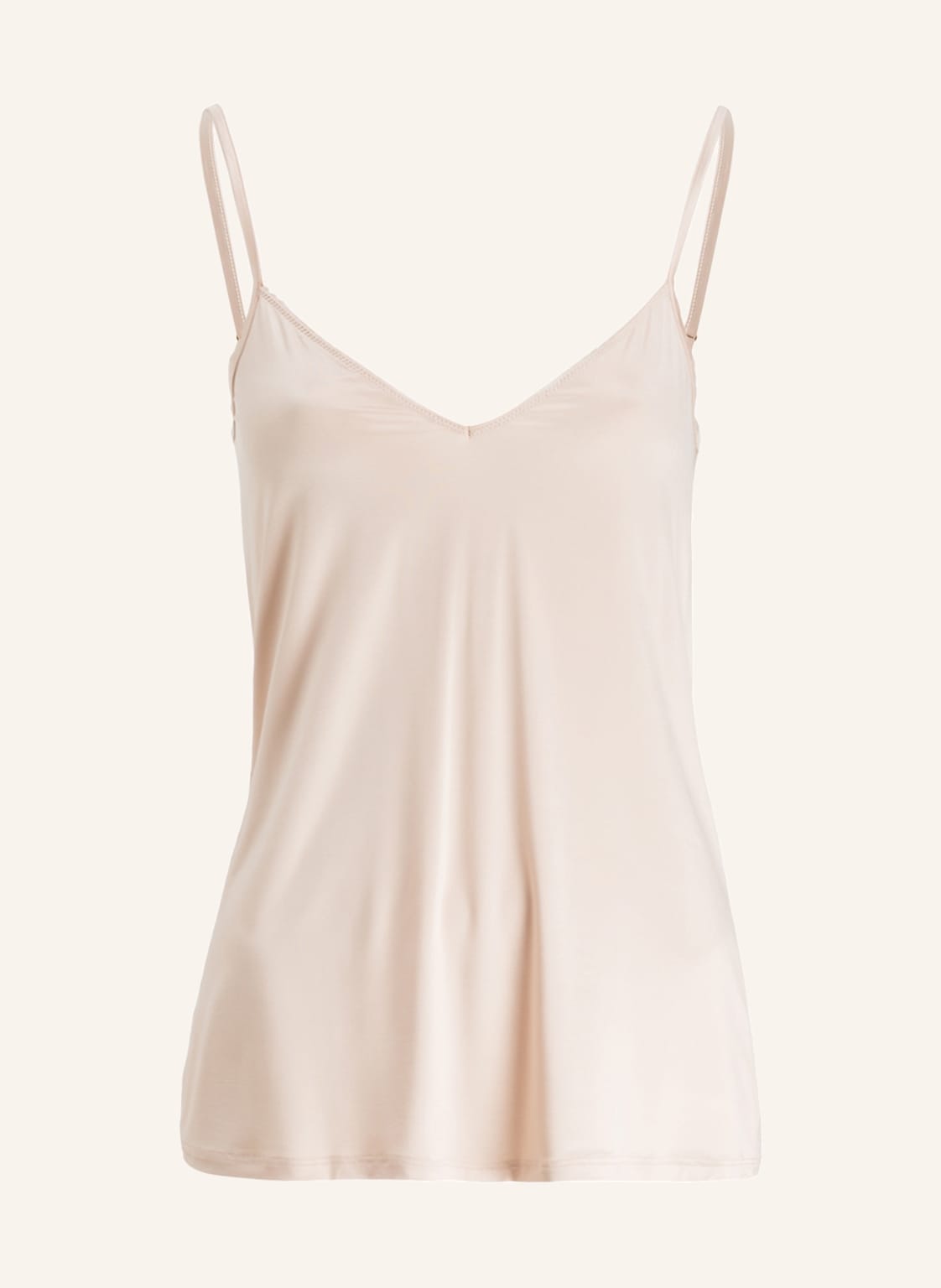 Image of Hanro Top Satin Deluxe Aus Satin beige