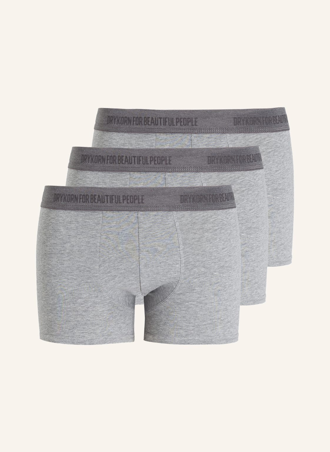 Image of Drykorn 3er-Pack Boxershorts Corbin grau