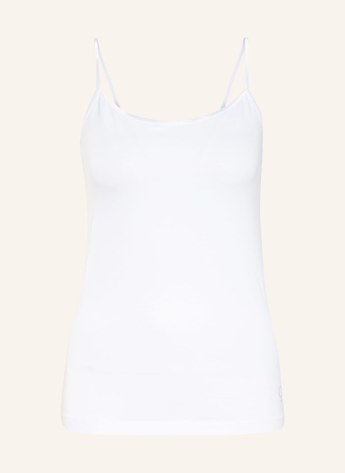 Image of Boviva Top Mit Schmucksteinbesatz weiss