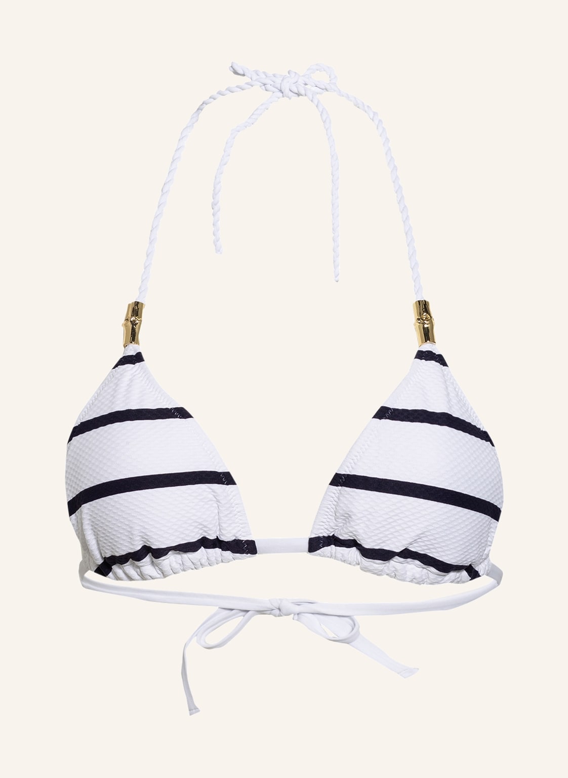 Image of Heidi Klein Triangel-Bikini-Top Core Rope weiss
