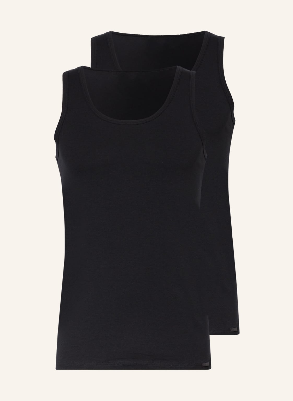 Image of Calida 2er-Pack Unterhemden Natural Benefit schwarz