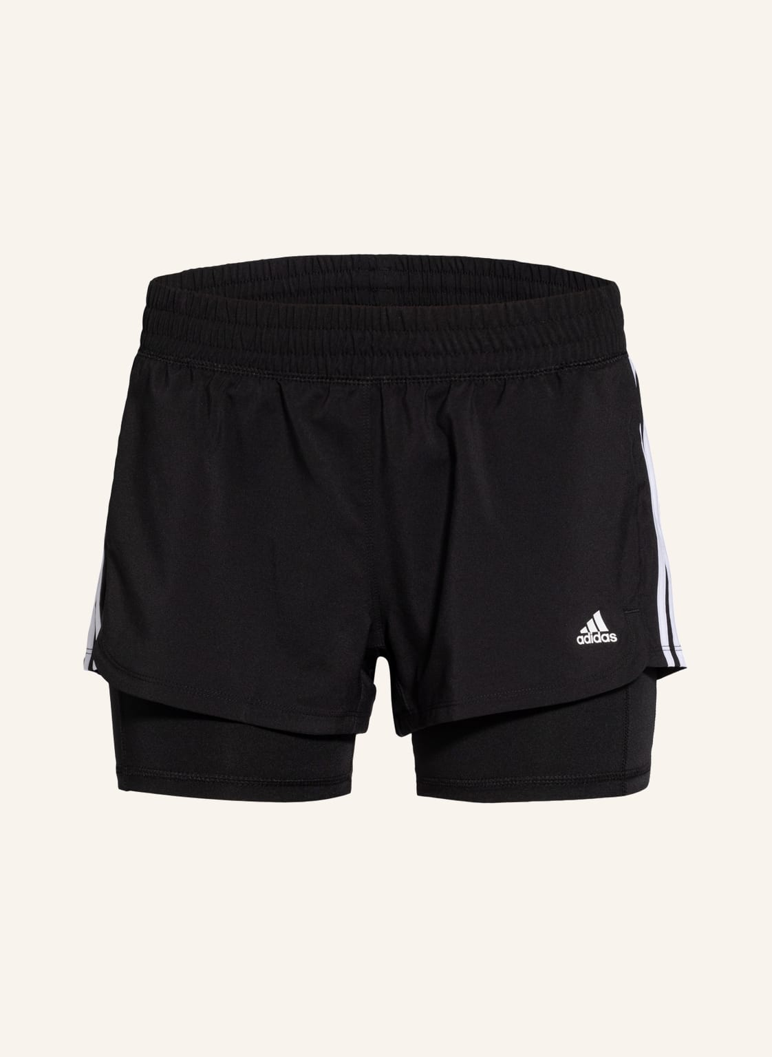 Image of Adidas 2-In-1-Shorts Pacer schwarz