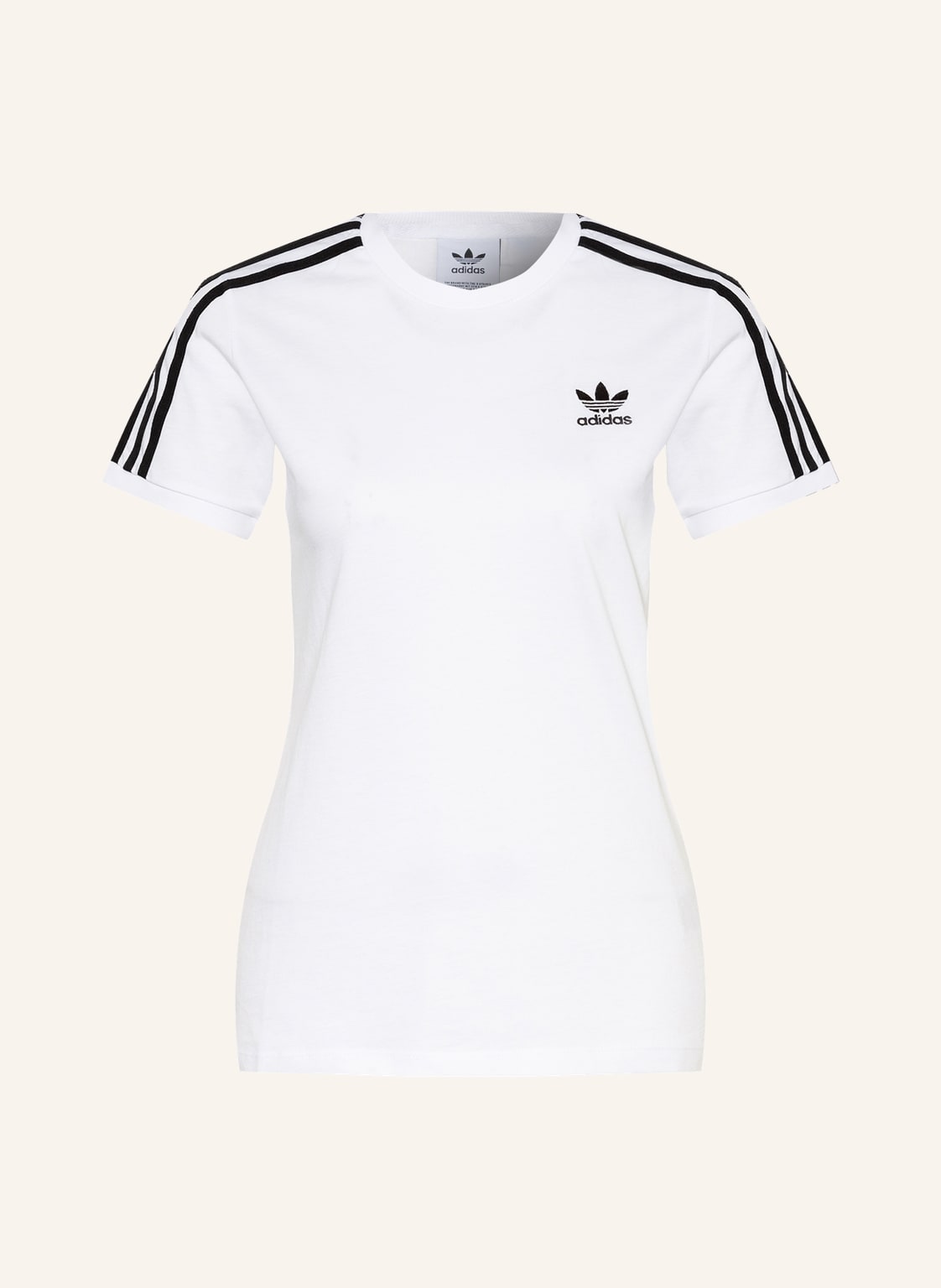 Image of Adidas Originals T-Shirt Adicolor Classics weiss