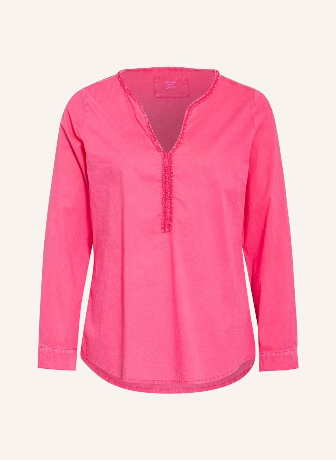 Image of Lieblingsstück Blusenshirt Rosemarie Mit Rüschenbesatz pink