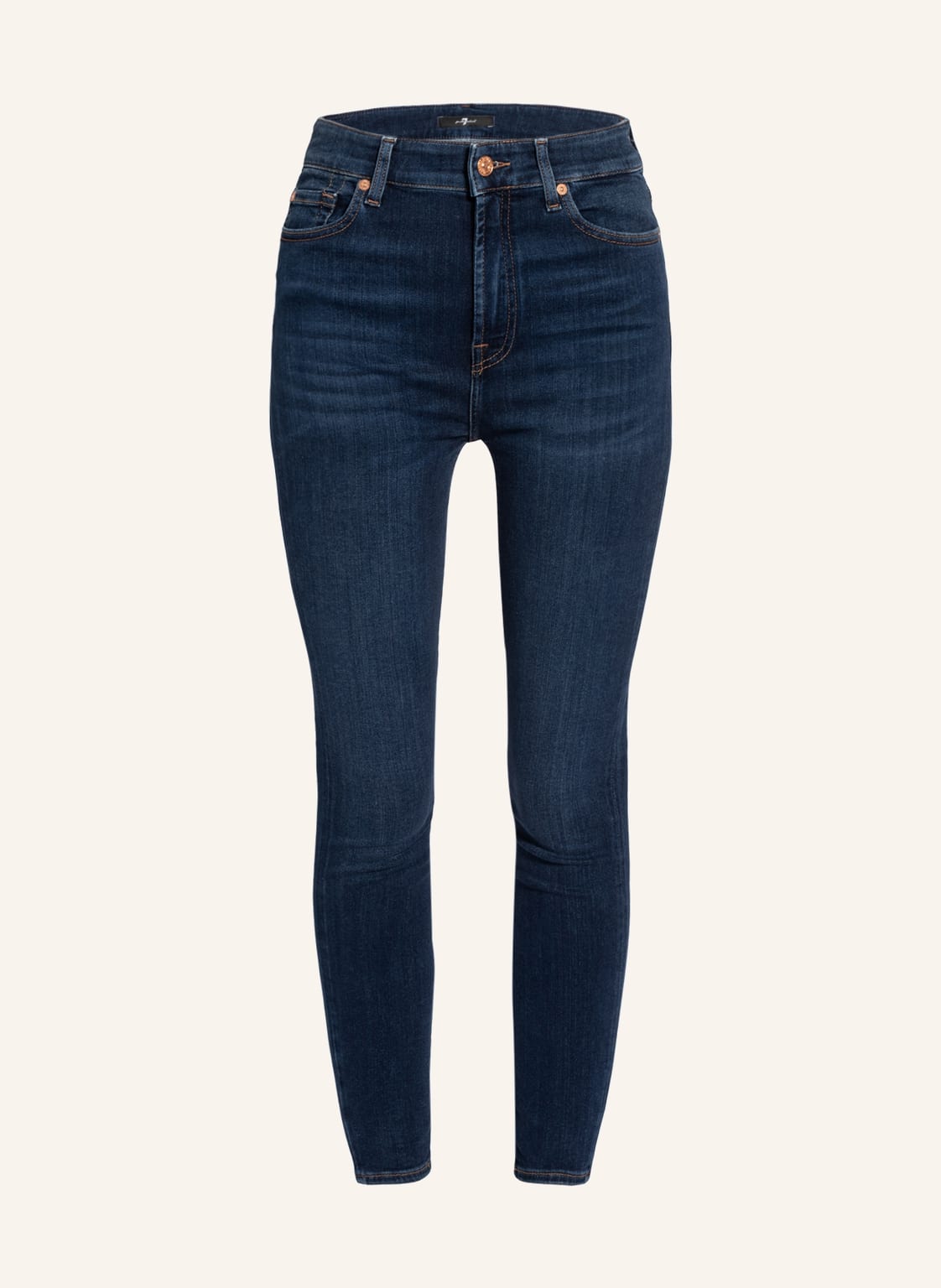 Image of 7 For All Mankind Skinny Jeans Aubrey blau