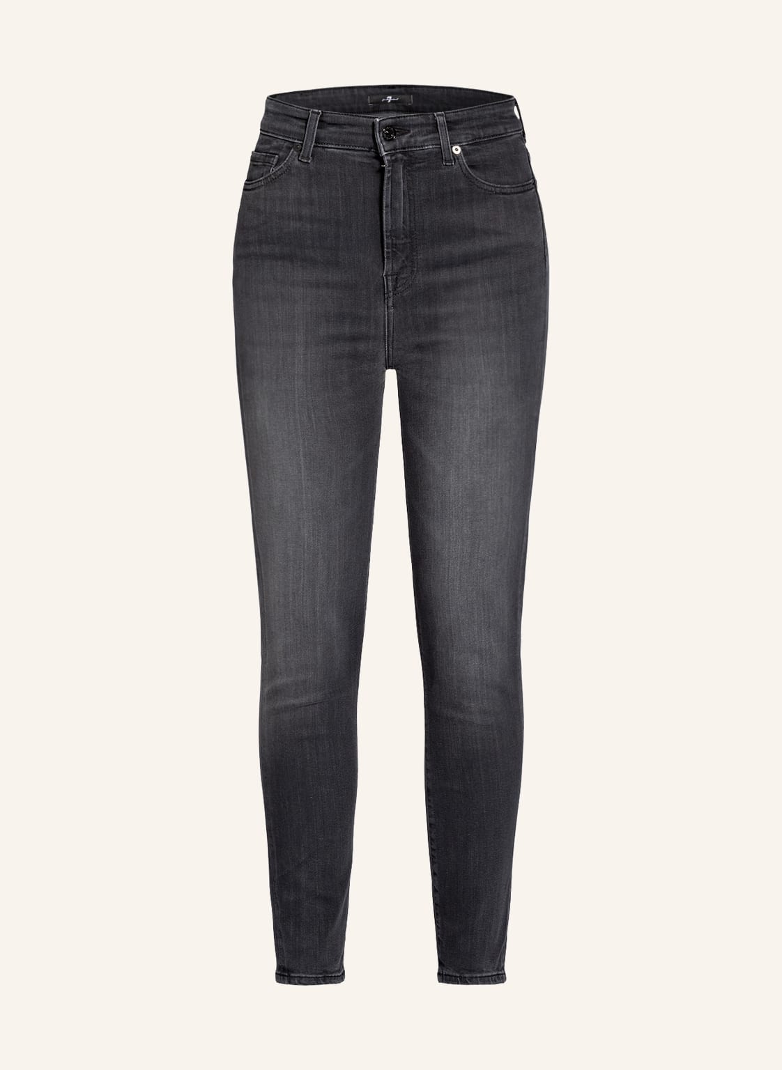 Image of 7 For All Mankind Skinny Jeans Slim Illusion Aubrey schwarz