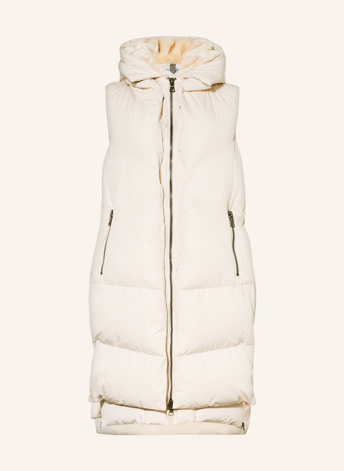 Image of Blonde No.8 Steppweste Fog Mit Kunstfell weiss