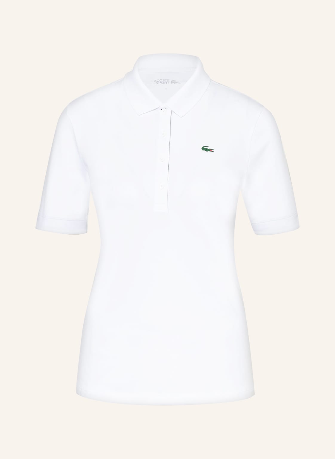 Image of Lacoste Funktions-Poloshirt Slim Fit weiss