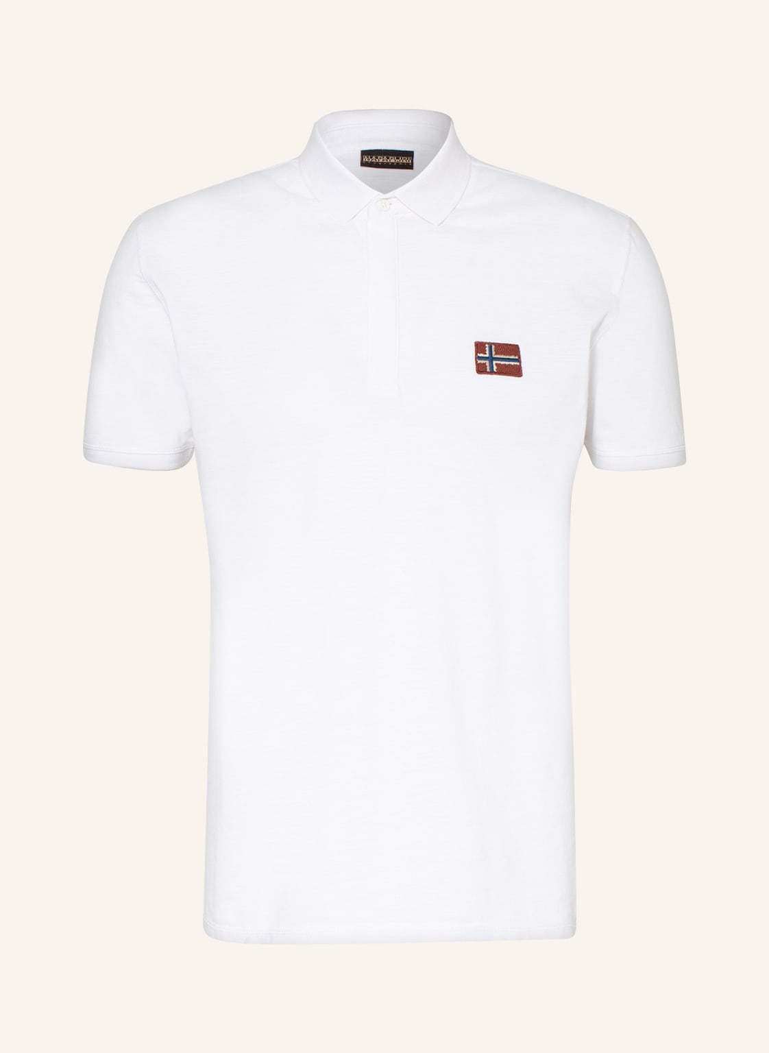 Image of Napapijri Piqué-Poloshirt Ebea weiss