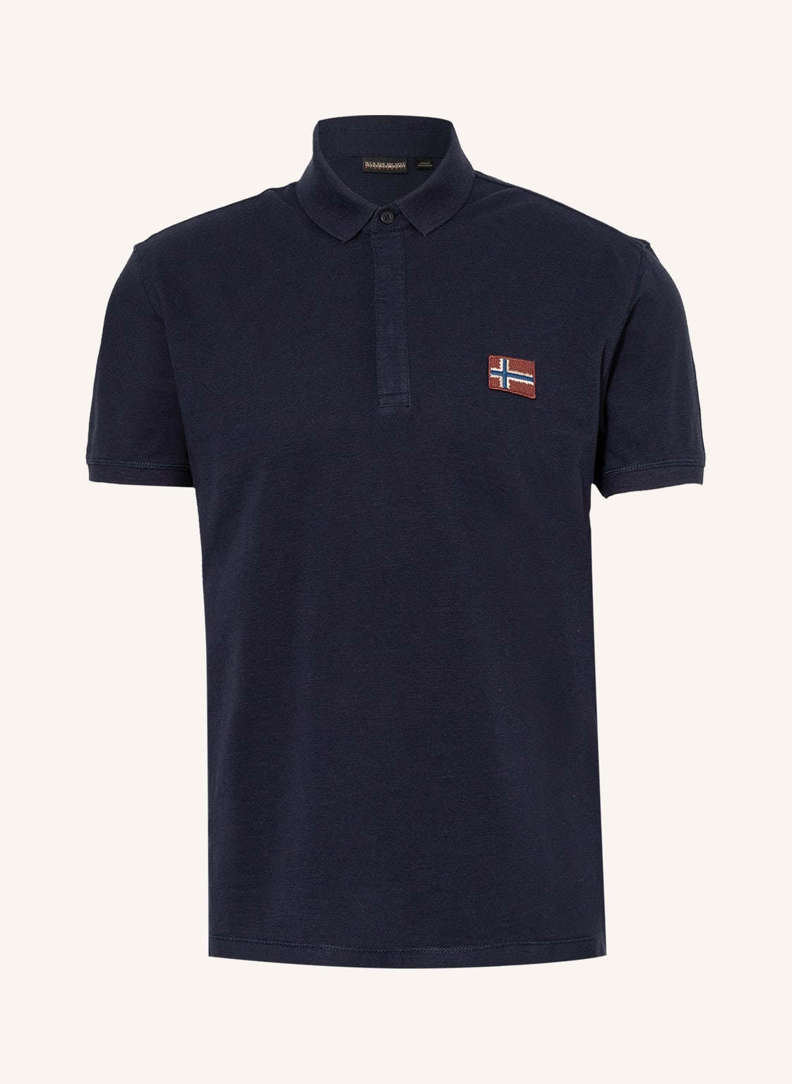 Image of Napapijri Piqué-Poloshirt Ebea blau