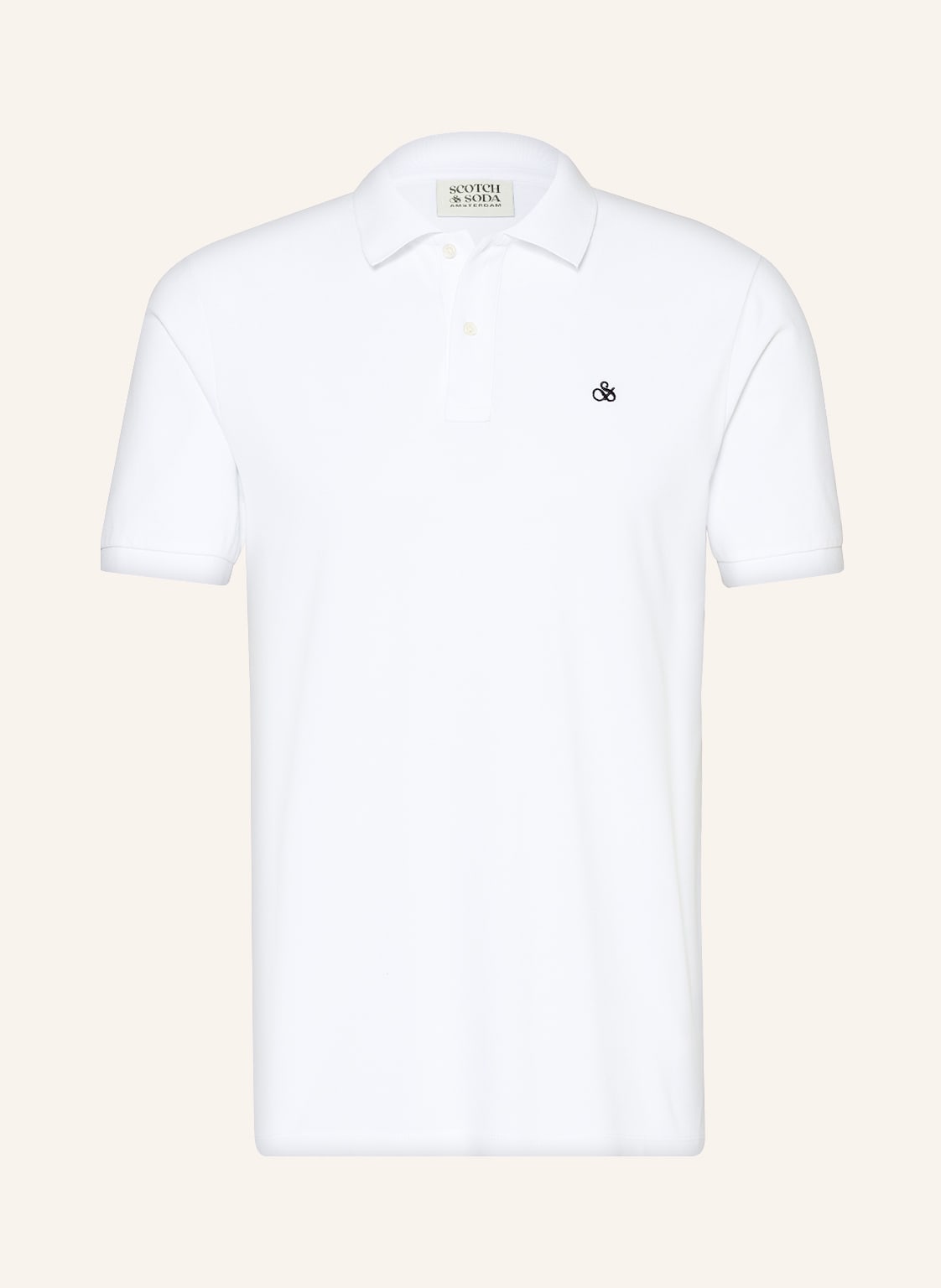 Image of Scotch & Soda Piqué-Poloshirt weiss