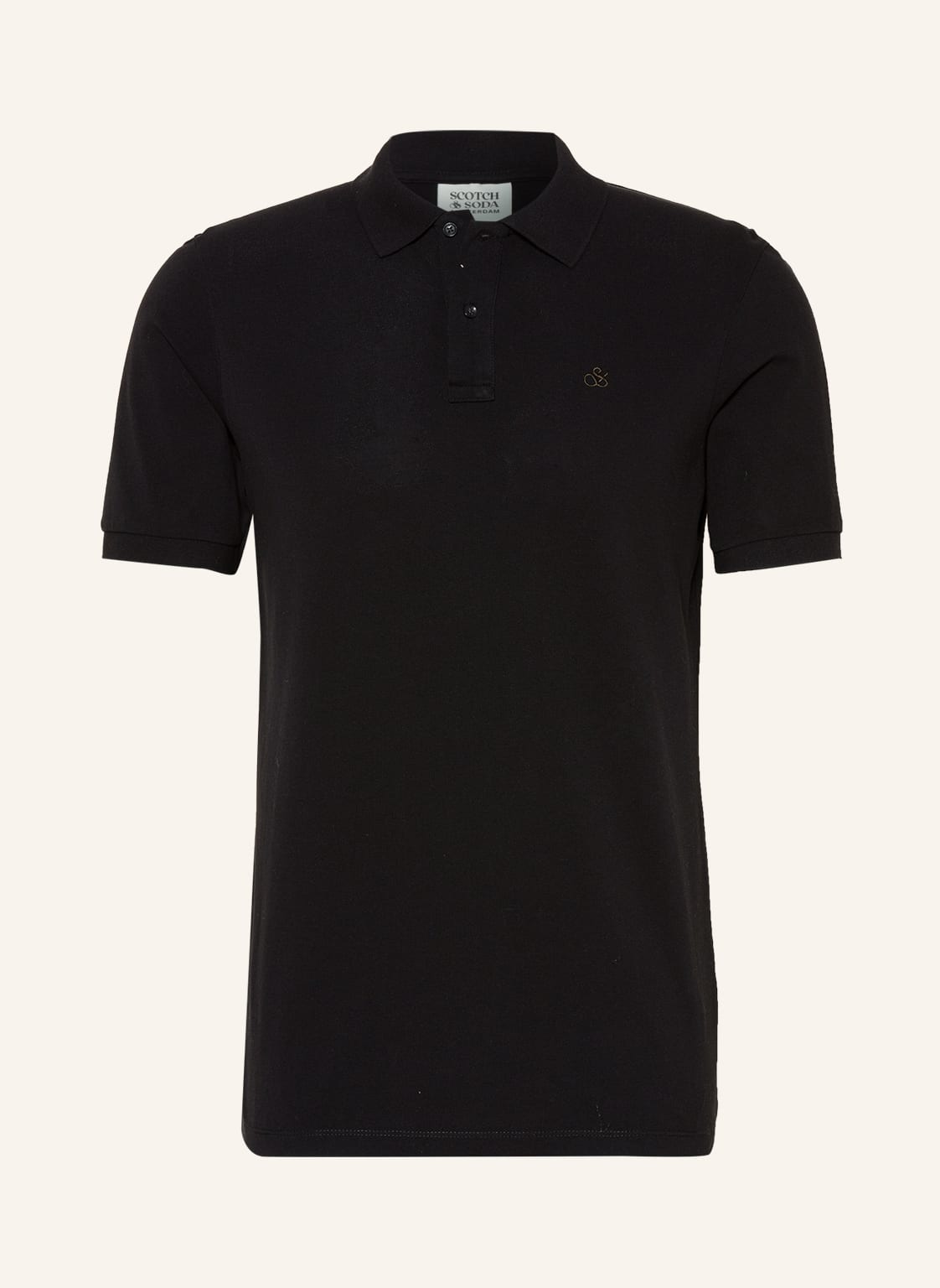 Image of Scotch & Soda Piqué-Poloshirt schwarz