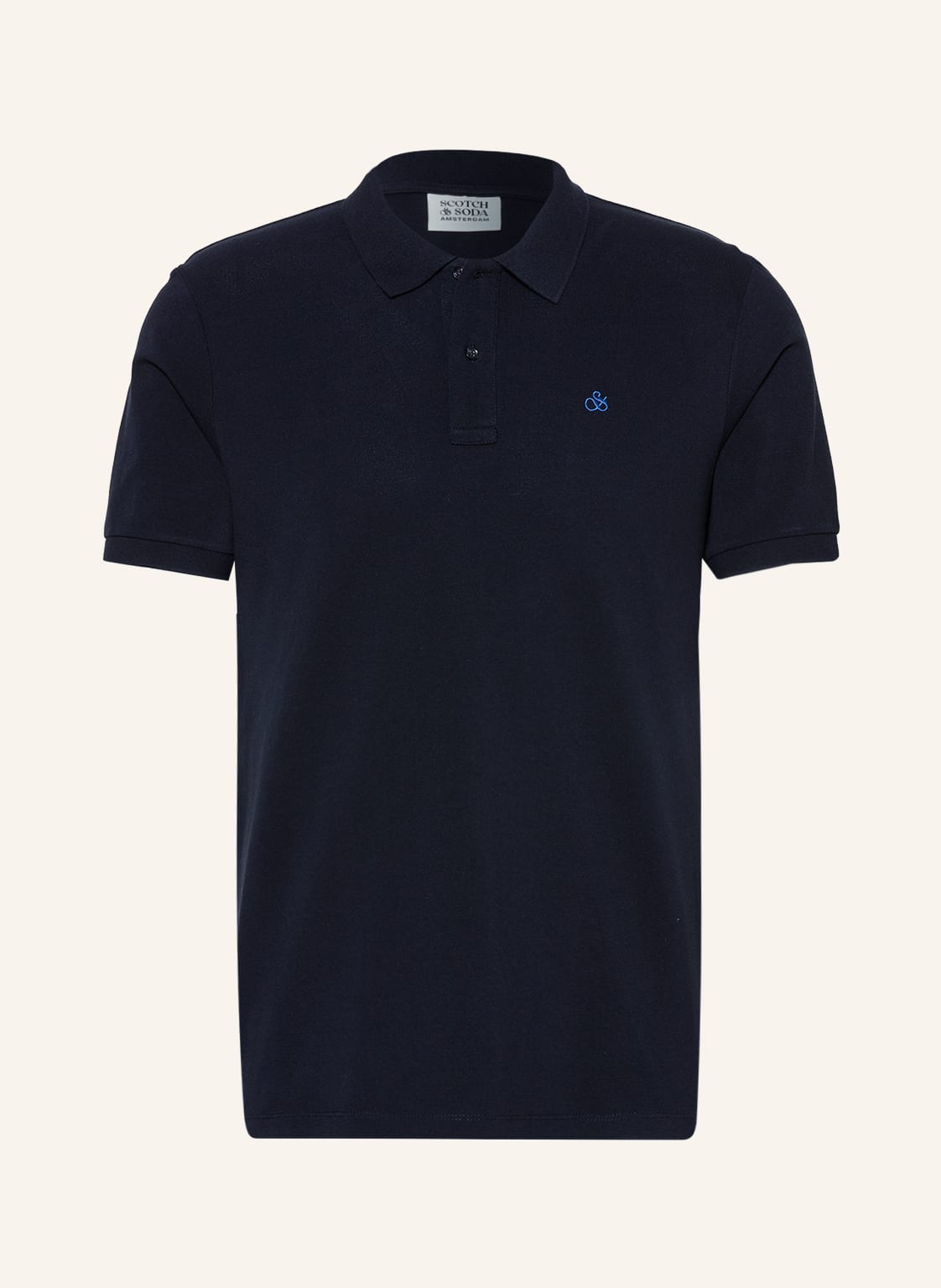 Image of Scotch & Soda Piqué-Poloshirt blau