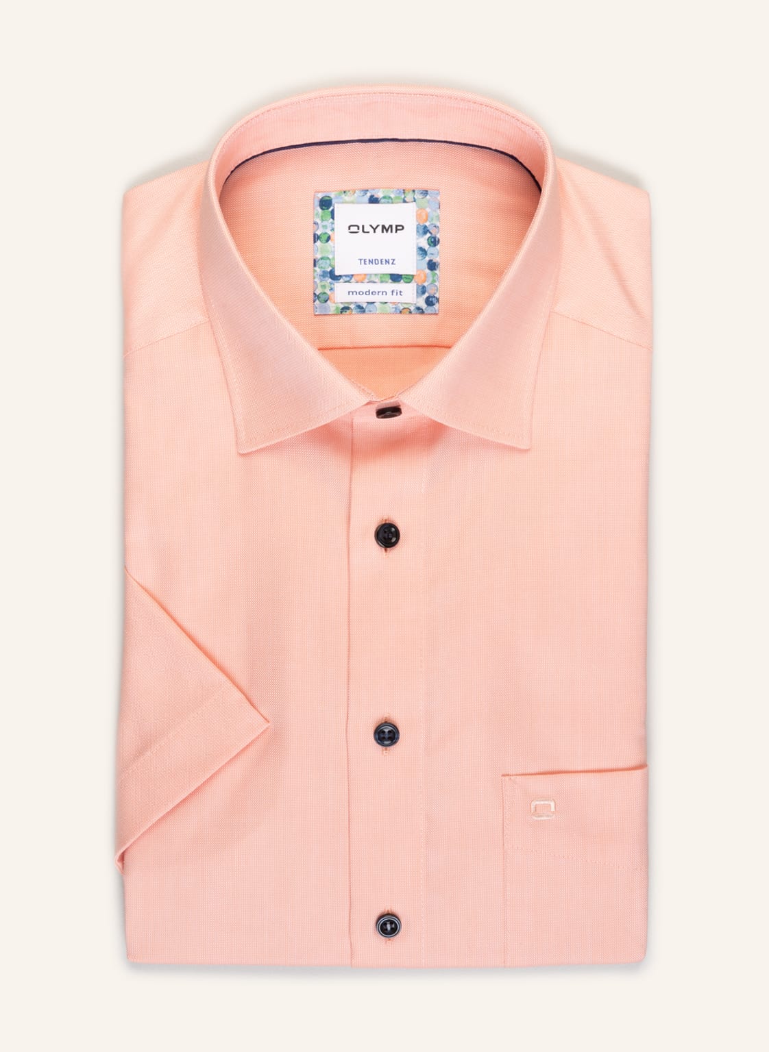 Image of Olymp Kurzarm-Hemd Tendenz Modern Fit rot