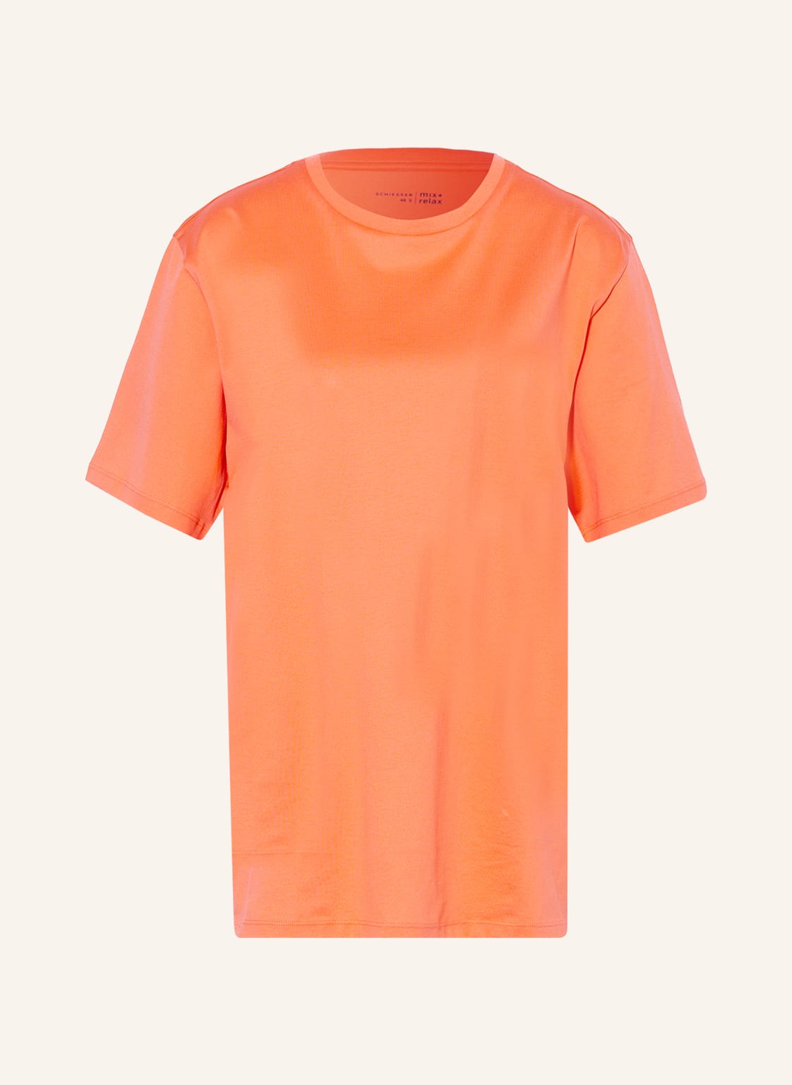 Image of Schiesser Schlafshirt Mix+Relax orange