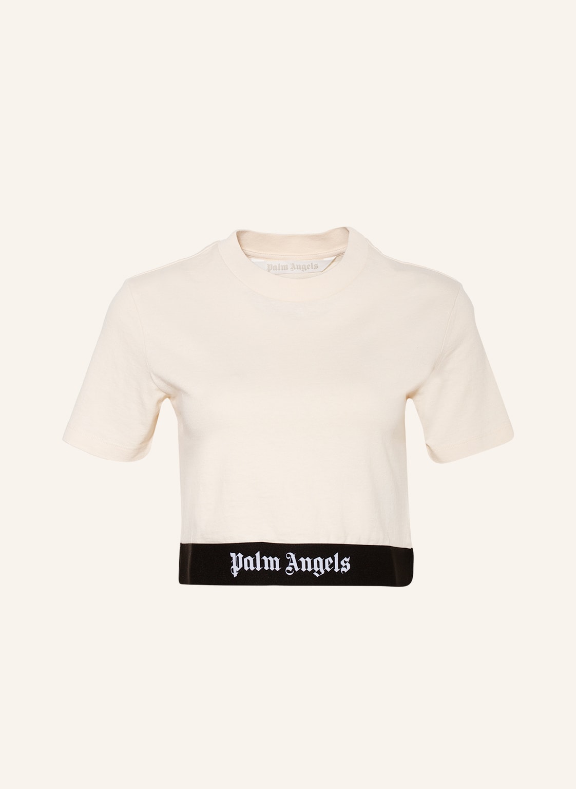 Image of Palm Angels Cropped-Shirt beige