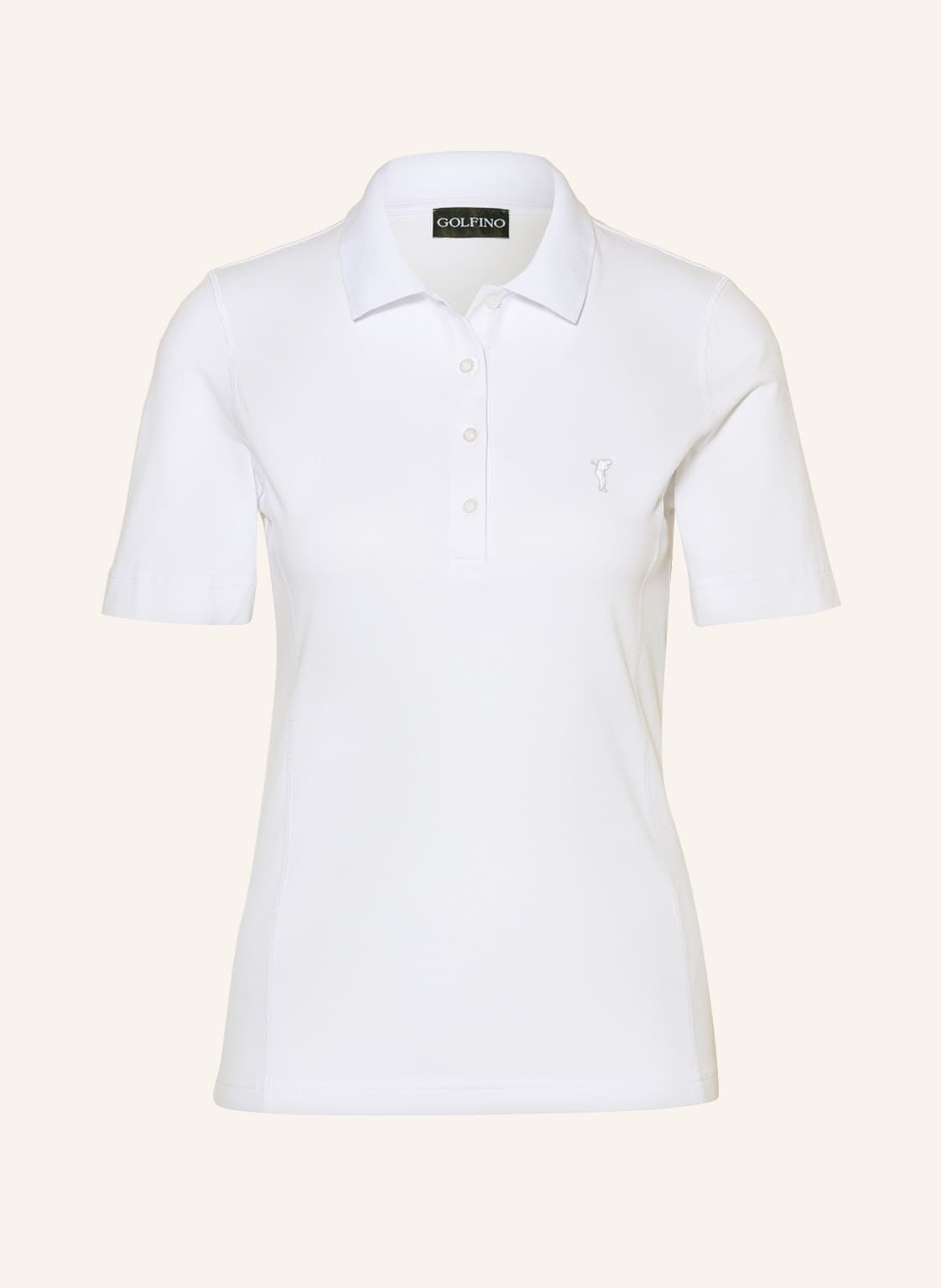 Golfino Piqué-Poloshirt Mit Uv-Schutz 50 weiss