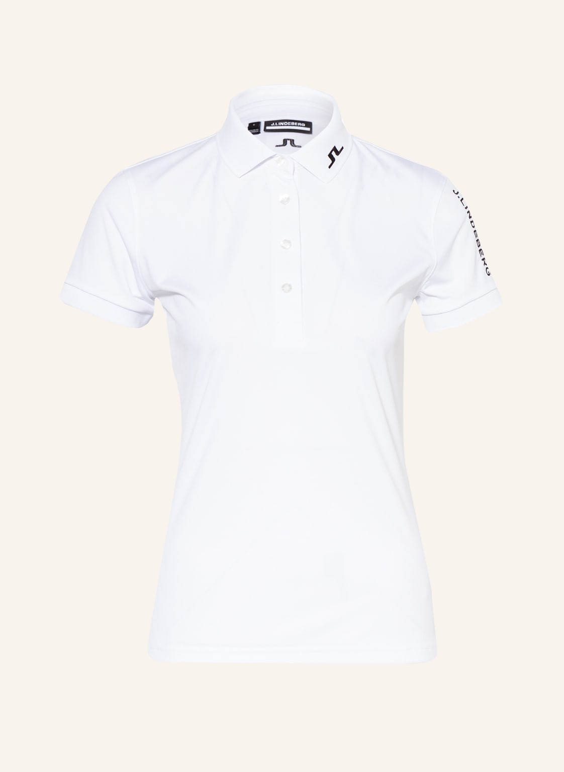 Image of J.Lindeberg Jersey-Poloshirt weiss