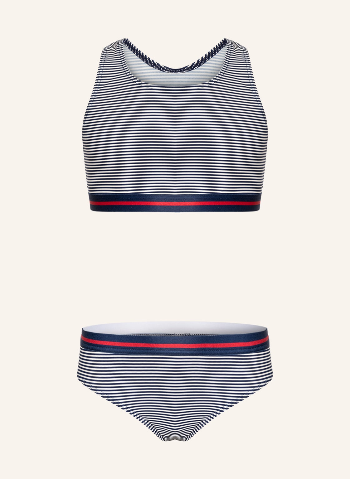 Image of Sanetta Bustier-Bikini Mit Uv-Schutz 50+ blau