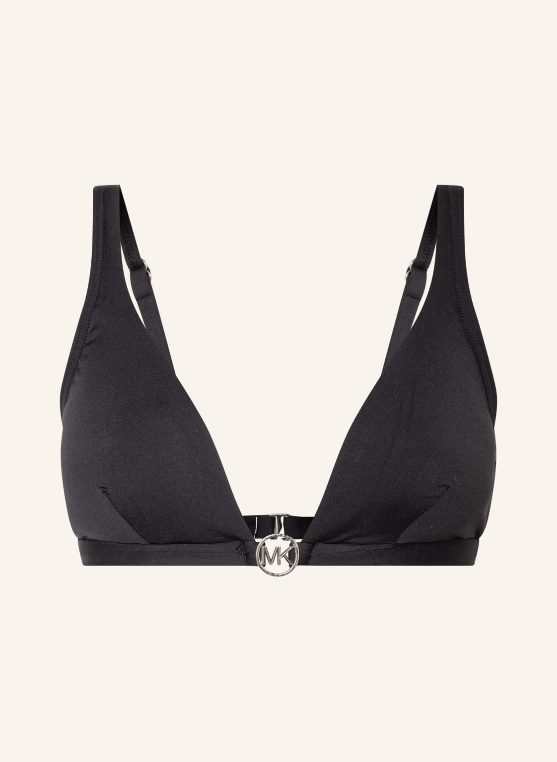Image of Michael Kors Triangel-Bikini-Top Iconic Solids schwarz
