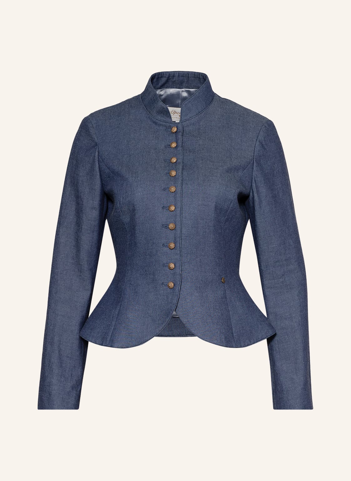 Image of Alpenherz Janker Christl In Jeansoptik blau