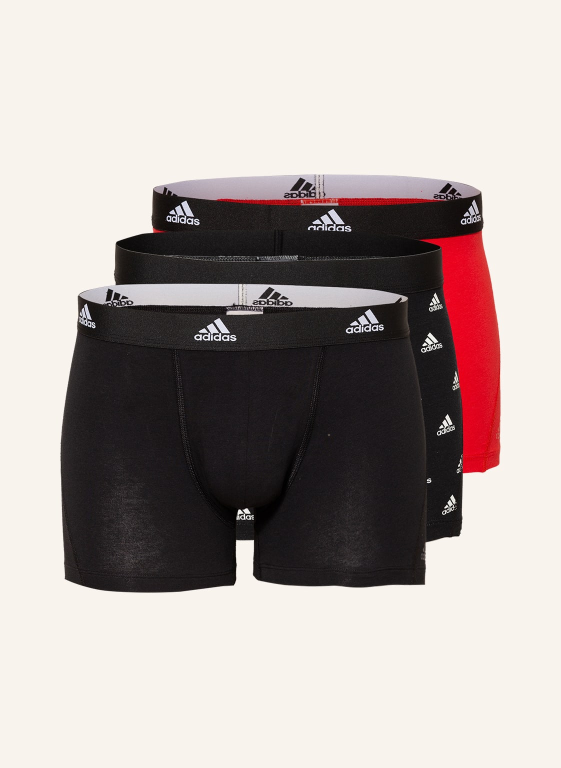 Image of Adidas 3er-Pack Boxershorts Active Flex Cotton rot