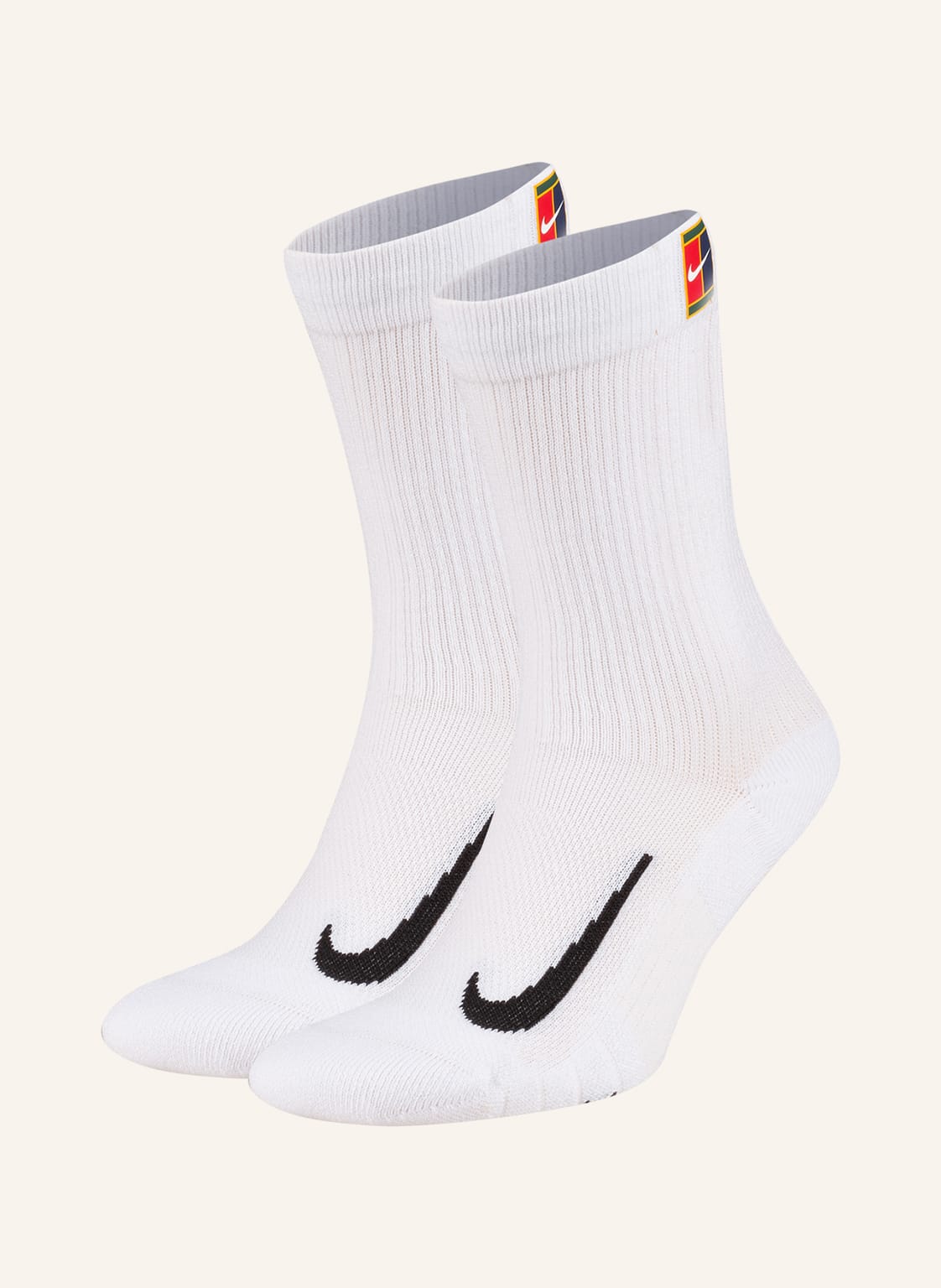 Image of Nike 2er-Pack Sportsocken Multiplier Cushioned Tenn weiss