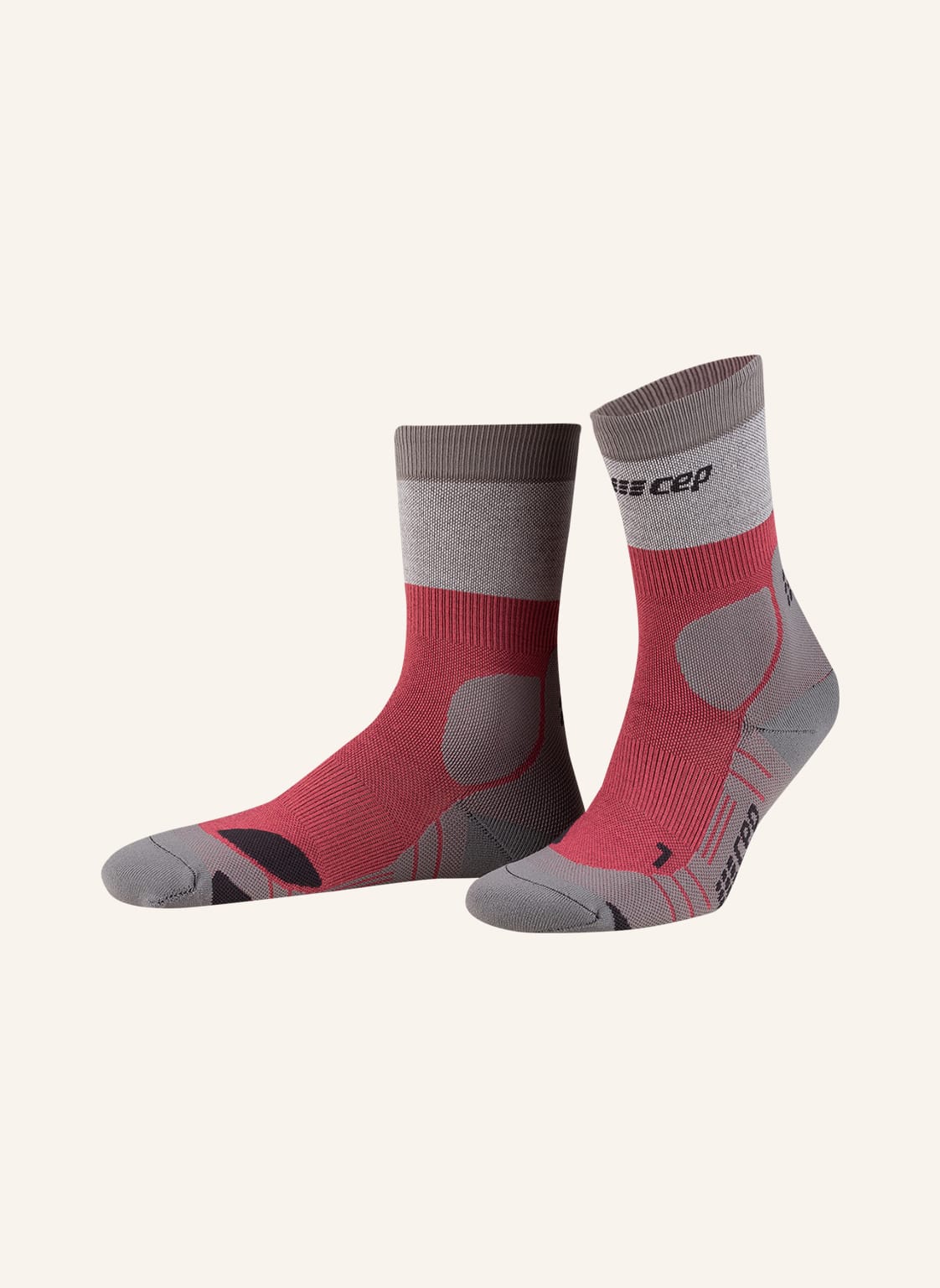 Image of Cep Trekking-Socken Merino Compression Hiking rot