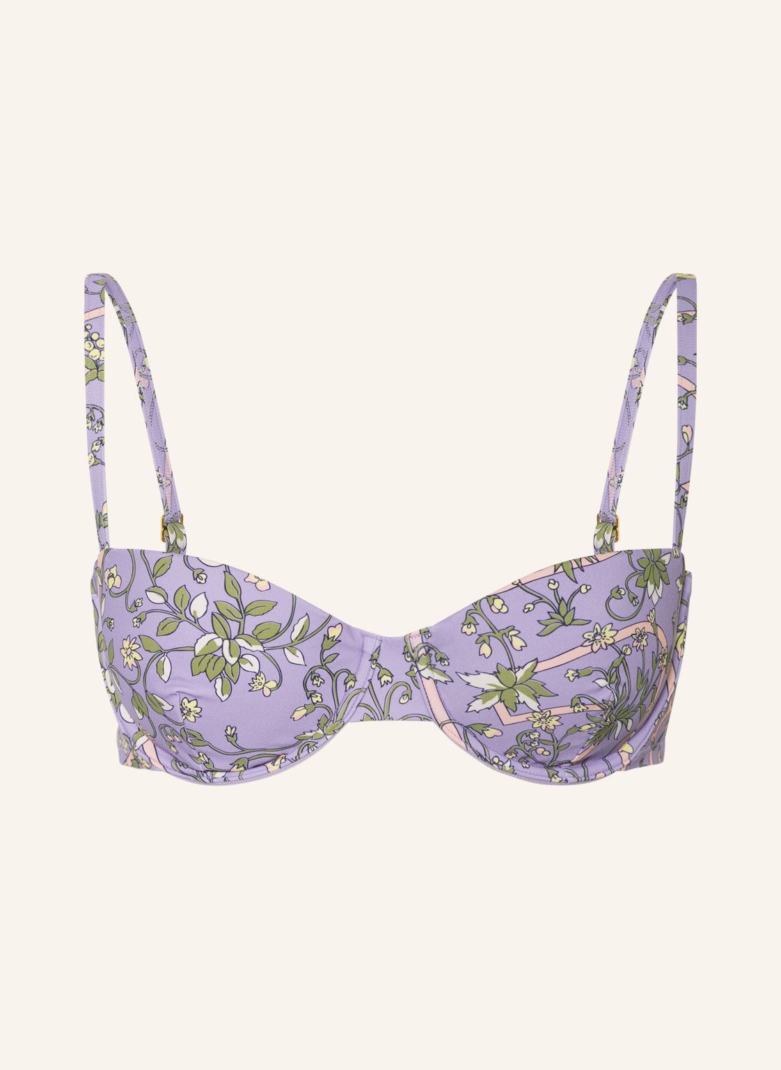 Image of Tory Burch Bügel-Bikini-Top Garden Medallion violett