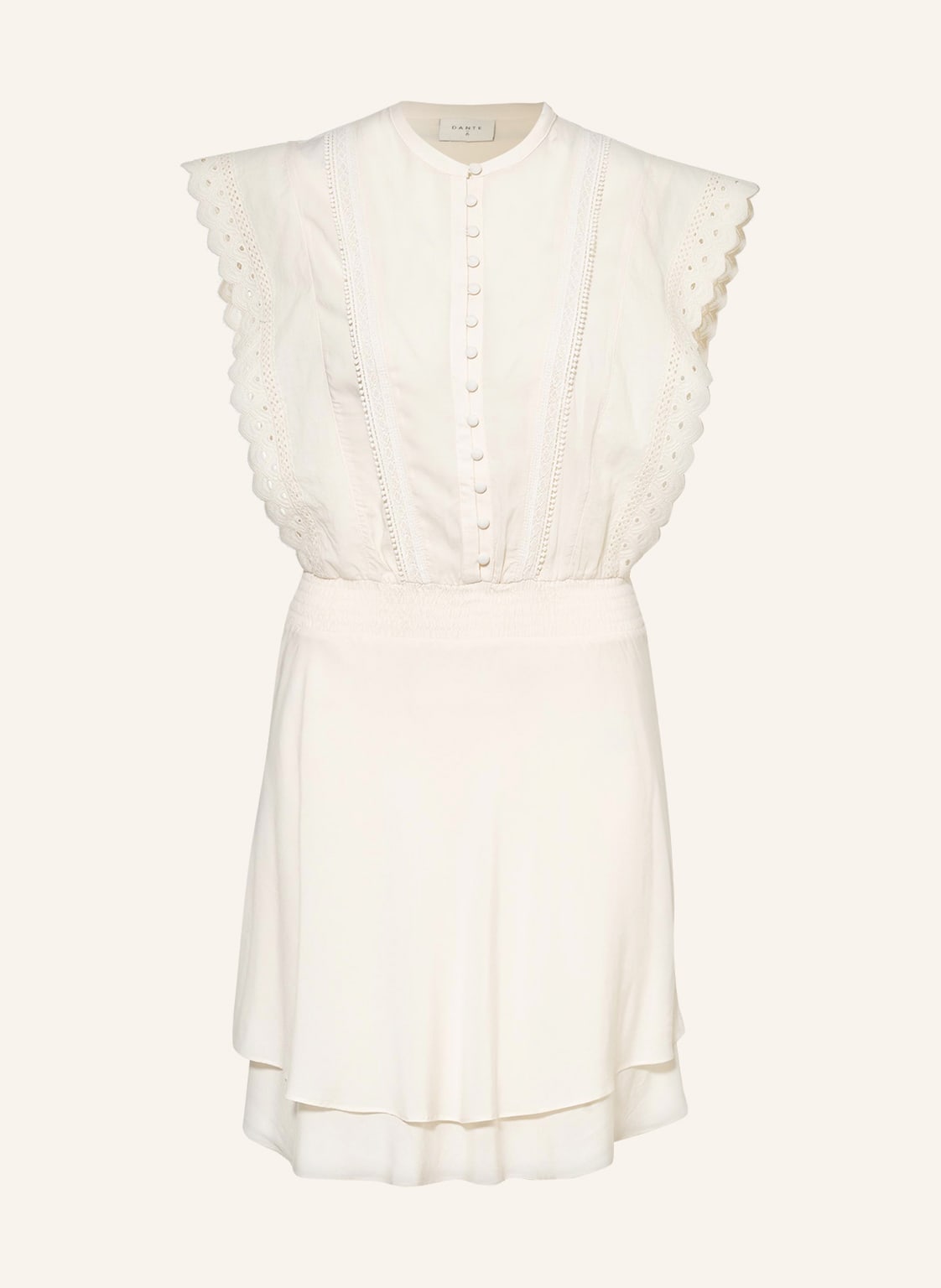 Image of dante6 Kleid Lois Mit Lochspitze weiss