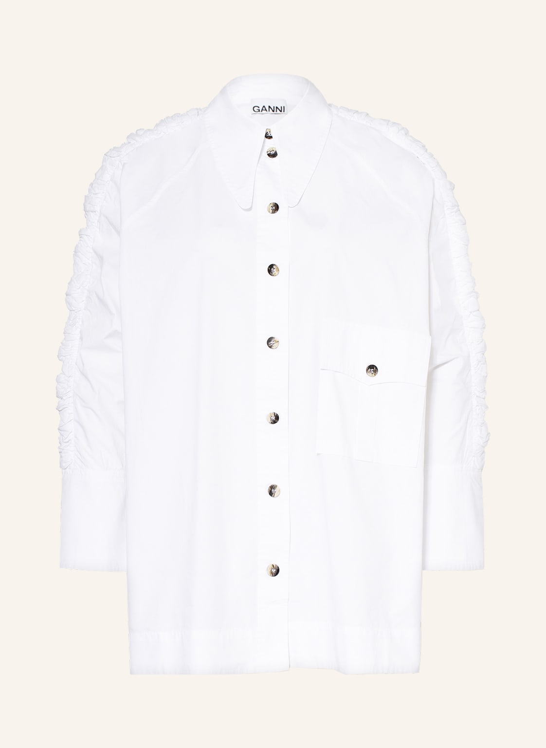 Image of Ganni Hemdbluse weiss