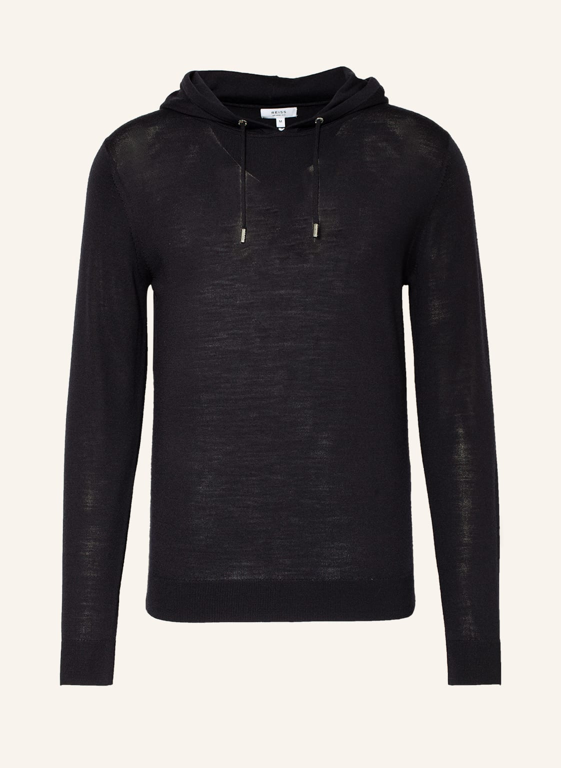 Image of Reiss Strick-Hoodie Holland Aus Merinowolle blau