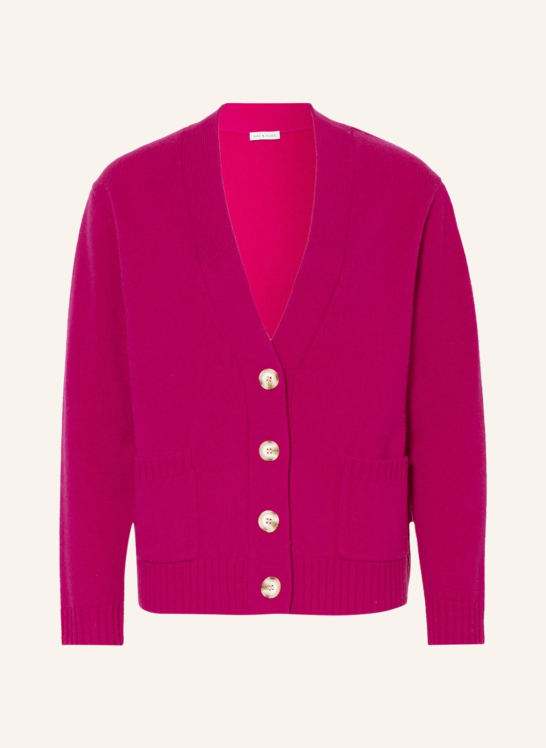 Image of Mrs & Hugs Strickjacke Mit Cashmere pink