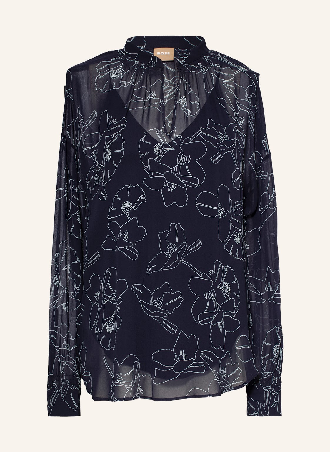 Image of Boss Blusenshirt Lanora blau