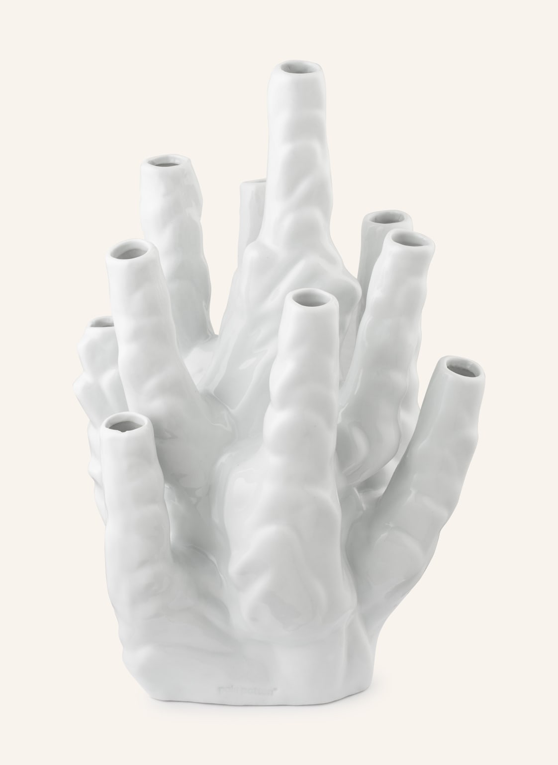 Image of Pols Potten Vase Coral weiss