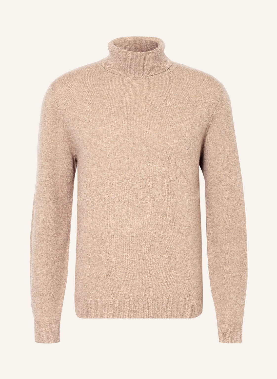 Image of Strokesman's Rollkragenpullover Aus Cashmere beige