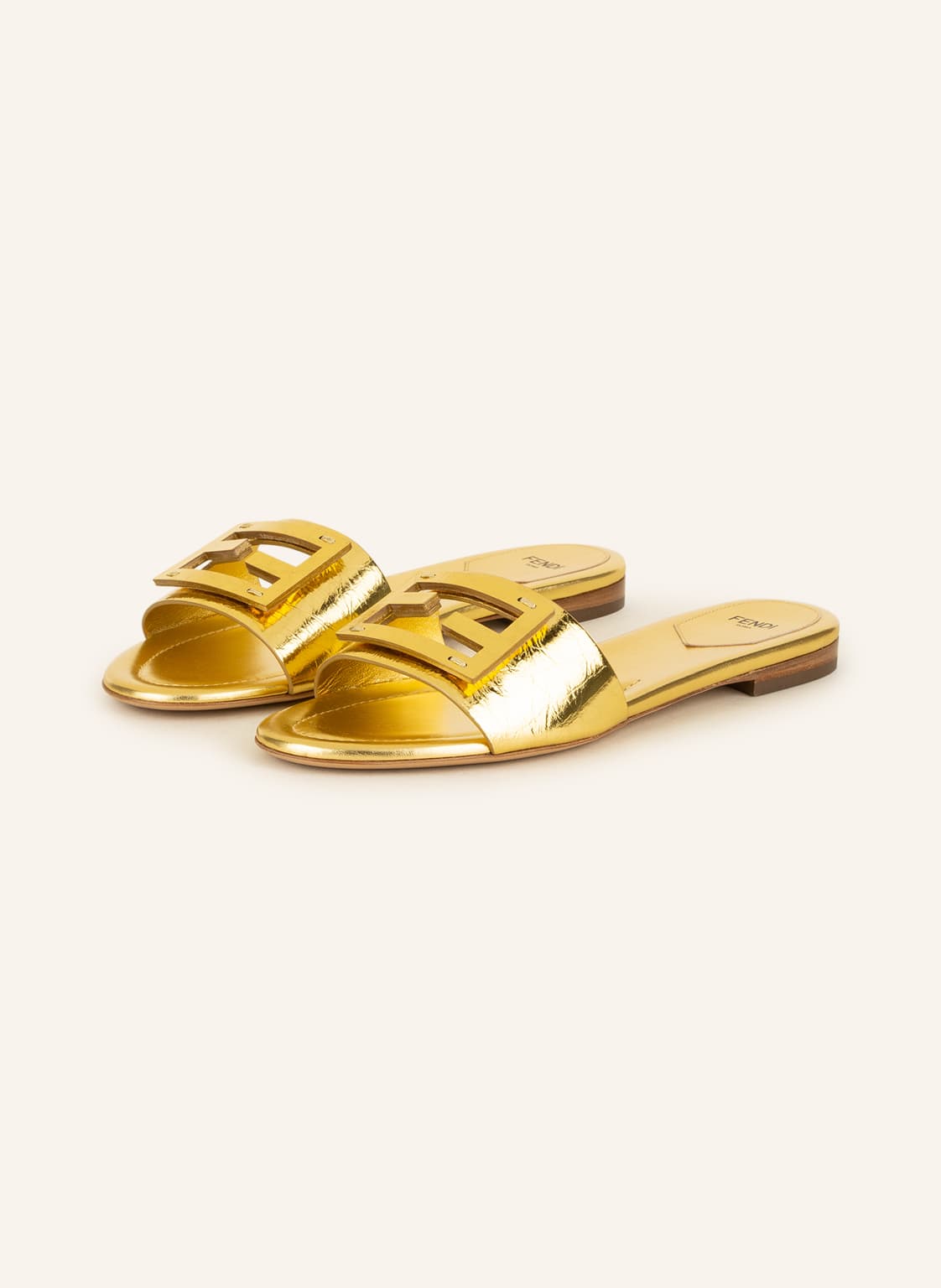 Image of Fendi Pantoletten gold