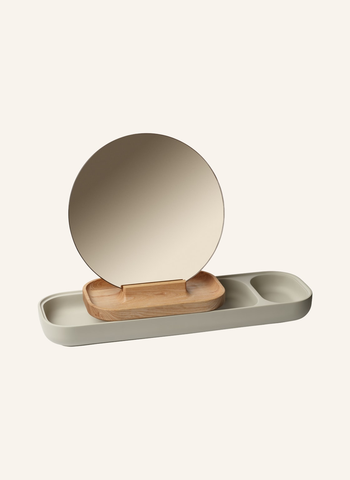 Image of Fritz Hansen 3-Tlg. Organizer-Set Slide Mit Kosmetikspiegel grau