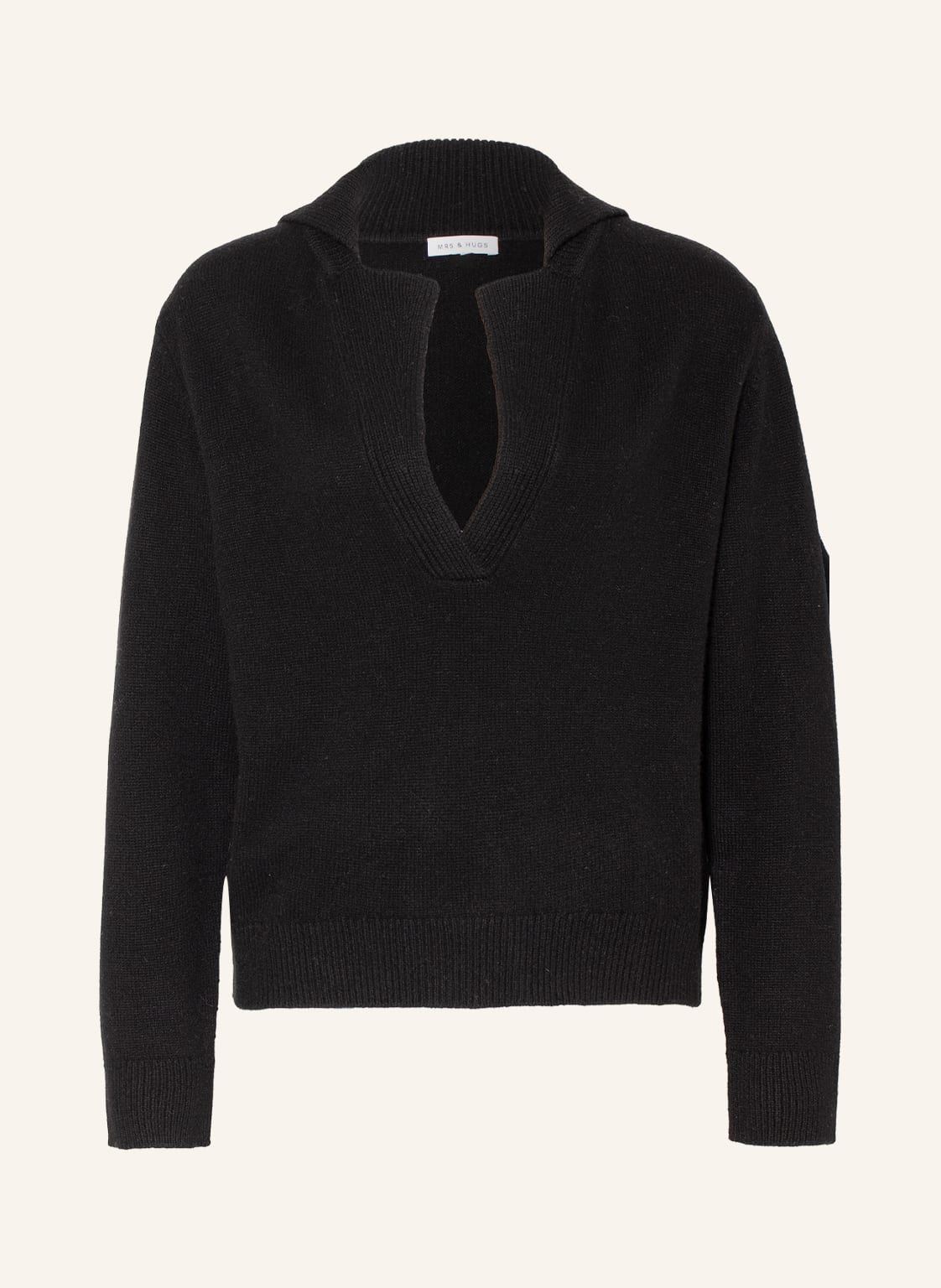 Image of Mrs & Hugs Pullover Mit Cashmere schwarz