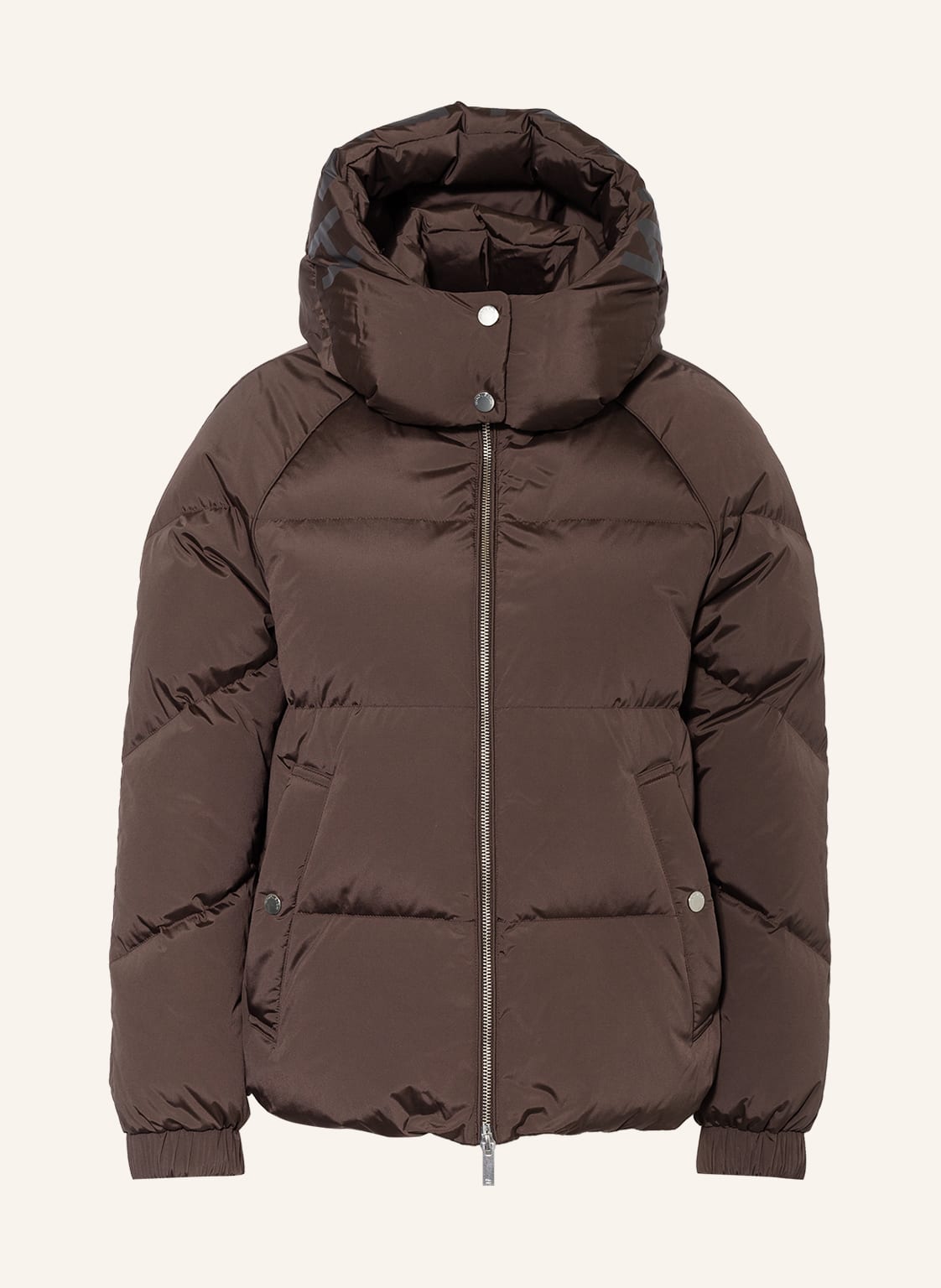 Image of Woolrich Daunenjacke Alsea Mit Abnehmbarer Kapuze braun
