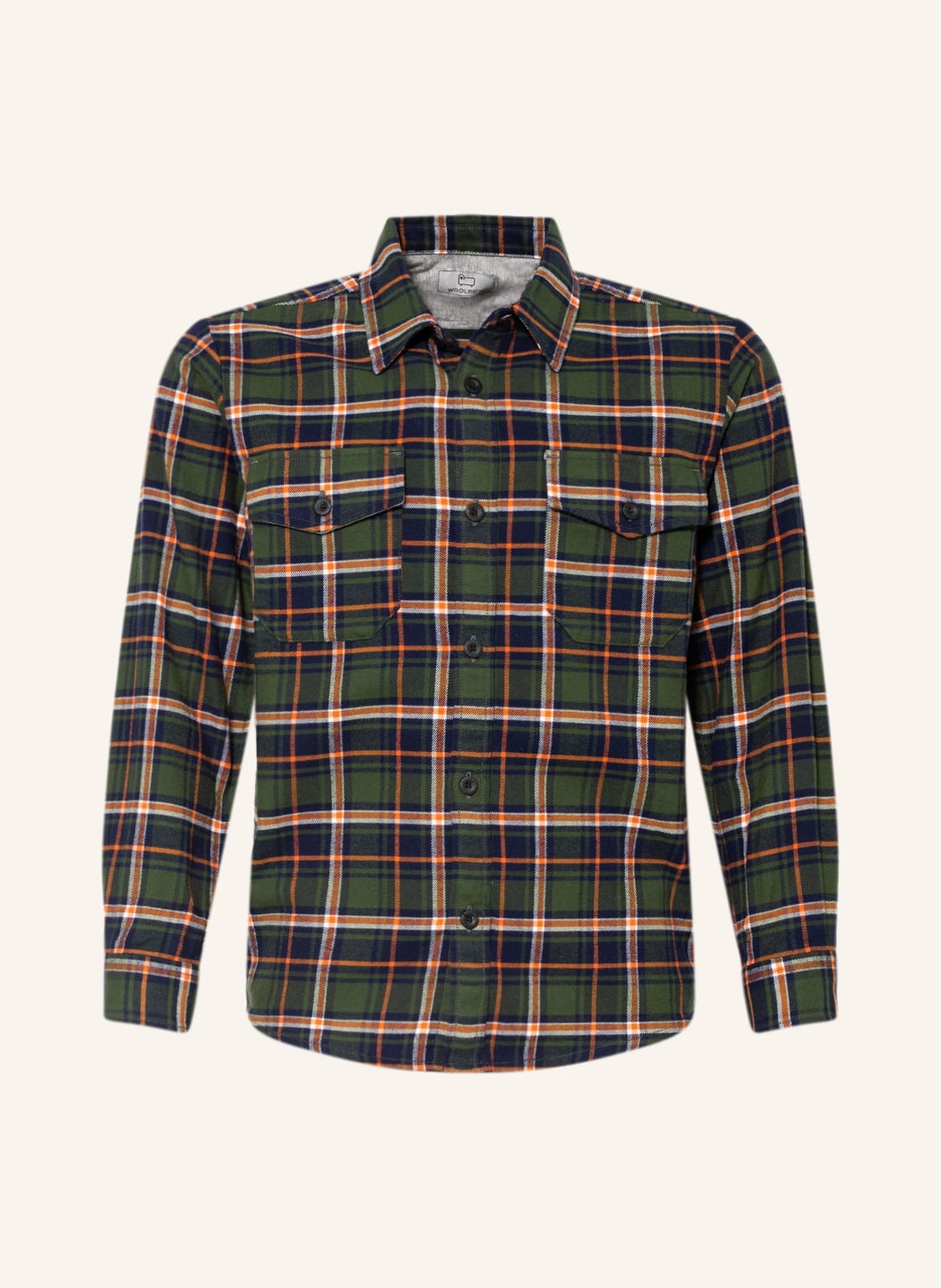 Image of Woolrich Flanellhemd gruen