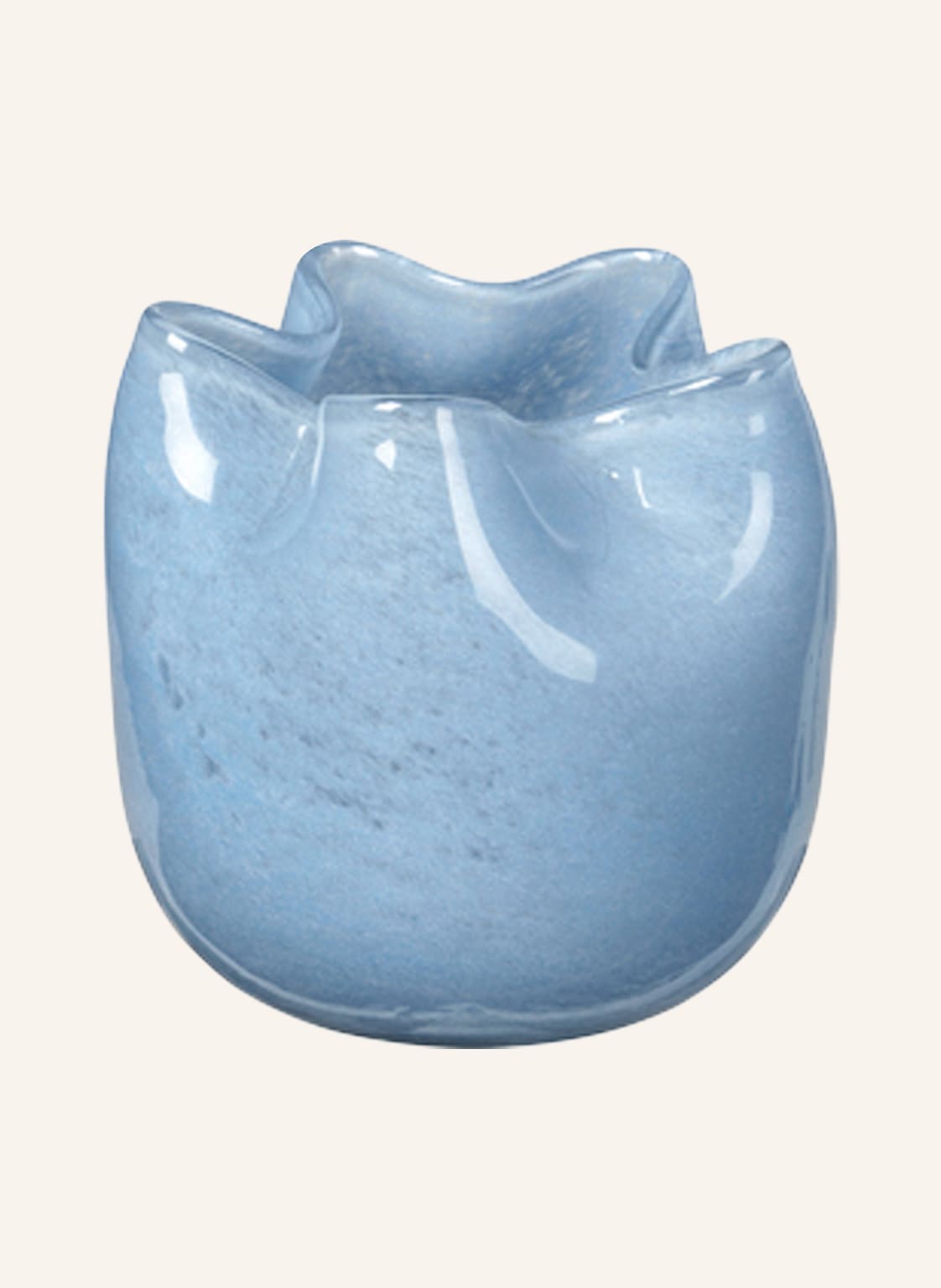 Image of Broste Copenhagen Vase Hurricane Esther blau